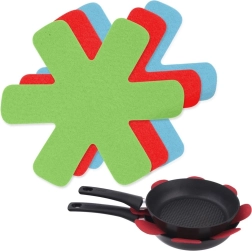 Apsauginiai indų padėklai keptuvėms 18 cm, 5 vnt.