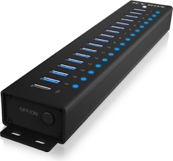 USB hub ICY BOX IB-HUB1717 with 16 USB 3.2 Gen 1 ports + charging port
