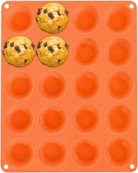 Silikoninė forma mini keksiukams 20 vnt. ORION