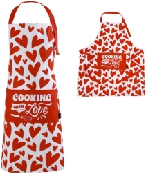 Apron in a Tube with Heart Motif