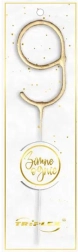 Sparkler number 9, 16.5 cm, gold