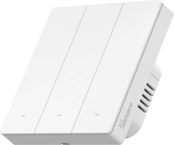 Išmanus jutiklinis sieninis jungiklis Zigbee, 3 kanalų SONOFF ZBM5 86W