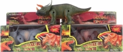 Vaikščiojantis šviečiantis dinozauras su baterijomis vaikams