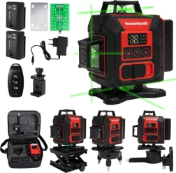 Bauerkraft 4D Laser Level with Green Laser, 16 Lines