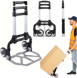 Lengvas sulankstomas aliumininis transportavimo vežimėlis 70 kg