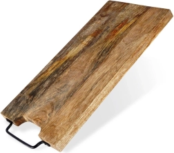 Medinė pjaustymo ir serviravimo lentelė 44 × 19 cm iš mangų medienos