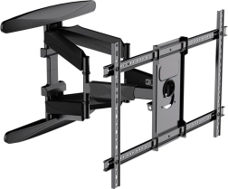 Wall TV mount 40–75" with articulated arm, tilt and swivel, VESA 600×400