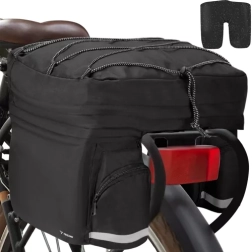 Trizand 23798 Didelė dviračio bagažinės krepšys 60 l, juoda