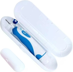 Kelioninis elektrinio dantų šepetėlio dėklas, baltas