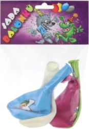 Balionai su vienaragio atspaudu – rinkinys 4 vnt.