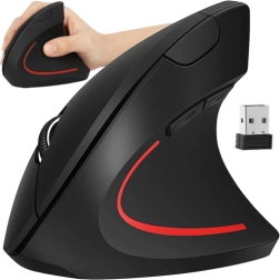 Belaidė vertikali ergonominė pelė IZOXIS 2.4 GHz USB