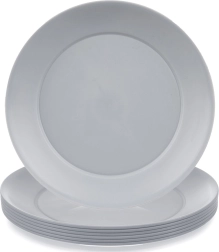 Sandy Plastic Dinner Plates 23.5 cm – Set of 6