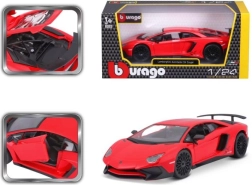 Bburago Lamborghini Aventador SV Coupe 1:24 raudonas