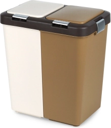 Plastikinė atliekų rūšiavimo šiukšliadėžė 2×20 l