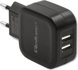 Network Charger Qoltec 17W 2xUSB