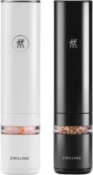 2 elektrinių prieskonių malūnėlių rinkinys ZWILLING Enfinigy, juodas ir baltas