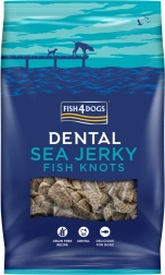 Fish4Dogs Dental Sea dantų skanėstai šunims iš jūrinės žuvies – mazgeliai 500 g