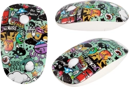 Wireless Mouse with Graffiti Design 1600DPI