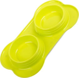 Dviguba dubenėlis šunims ir katėms 400 ml x 2