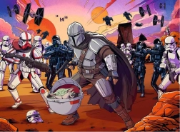 Ravensburger dėlionė Star Wars: The Mandalorian – dvikova, 300 detalių