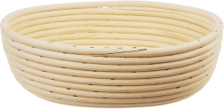 Rotanginė kildinimo krepšelė duonai 1 kg, ovali 24 × 18,5 × 9 cm