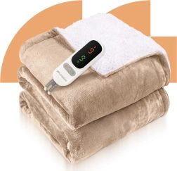Elektrinė šildoma antklodė CozyHeat 160 W, smėlio spalvos