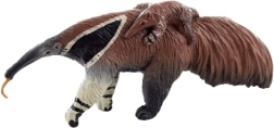 Plastic anteater figurine with baby