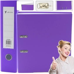 Lever arch file A4, 75 mm spine, purple