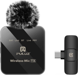 Belaidis atlapinis mikrofonas PULUZ su USB‑C imtuvu