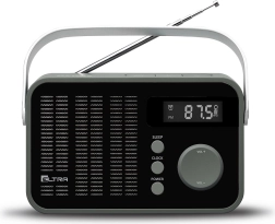 Portable FM Radio with Digital Tuning OLIWIA, Black