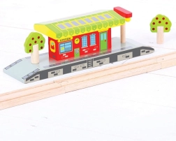 Bigjigs Rail kaimiškas geležinkelio stotis