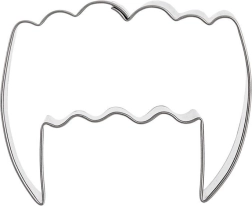 Metal cookie cutter vampire teeth 5.5 cm