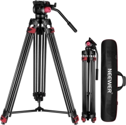 Aluminum Video Tripod Neewer 200 cm with Fluid Head