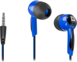 Laidinės ausinės į ausis DEFENDER Basic 604 juodai–mėlynos