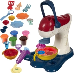 Didelė spaudimo mašinėlė su maišytuvu KRUZZEL + 5 modelino indelių ir priedai