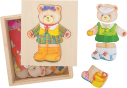 Aprengimo dėlionė meškiukės panelė BIGJIGS TOYS
