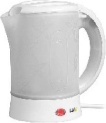 Kelioninis elektrinis virdulys LAFE 0,6 l, baltas