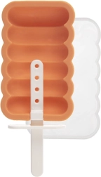 Silicone popsicle mold with lid