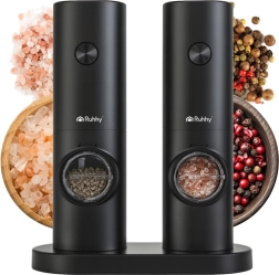 Elektrinis pipirų ir druskos malūnėlis Ruhhy – 2 vnt.