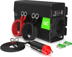 Įtampos keitiklis Green Cell 12 V į 230 V 500 W – gryna sinusoidė