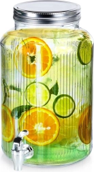 Stiklinis gėrimų dozatorius su čiaupu 6,2 l VILDE