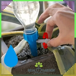 Rinkinys 10 vnt. laistytuvų į vazonus PET buteliams su čiaupu