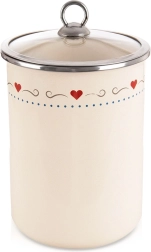 Emaliuota maisto dėžė su permatomu dangteliu TONCA 1,9 l