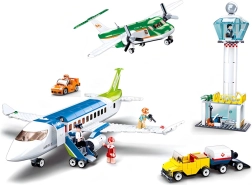 Sluban oro uostas su dviem lėktuvais konstruktorius