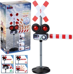 Geležinkelio pervažos ženklas su šviesomis ir garsais 78 cm KLEIN