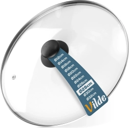 Stiklinis dangtis 28 cm su garo išleidimo vožtuvu