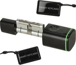 Išmanus durų cilindras su piršto atspaudu ir Bluetooth