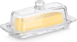 Glass butter dish 20 × 9.5 × 7.5 cm VILDE
