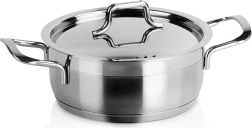 Stainless steel pot with lid Anett 16 cm, 1.2 l