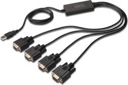 USB adapteris į 4x RS232 su 1,5 m kabeliu